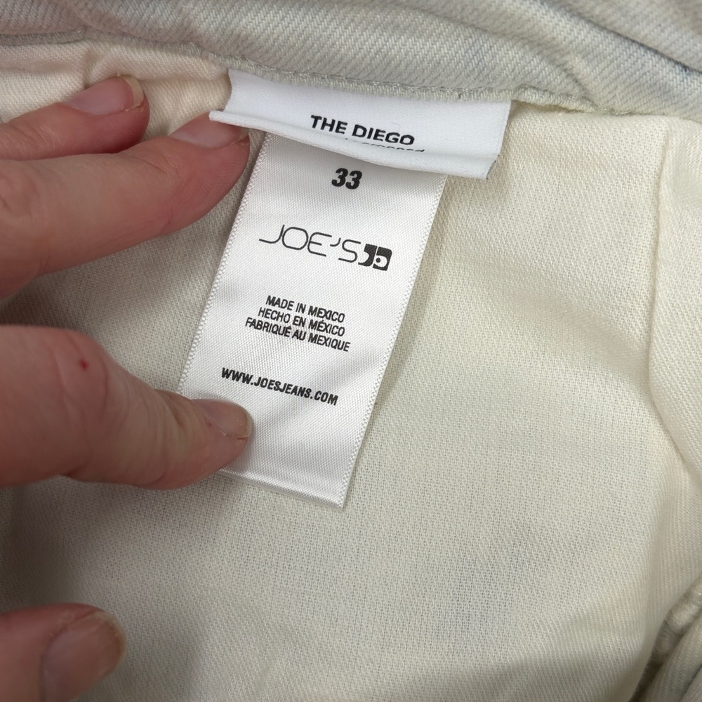 Joe's Jeans The Diego Men's Cream Jeans 33 or 42 NWT New Zip Fly - Picture 8 of 8